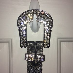 Western style bling belt